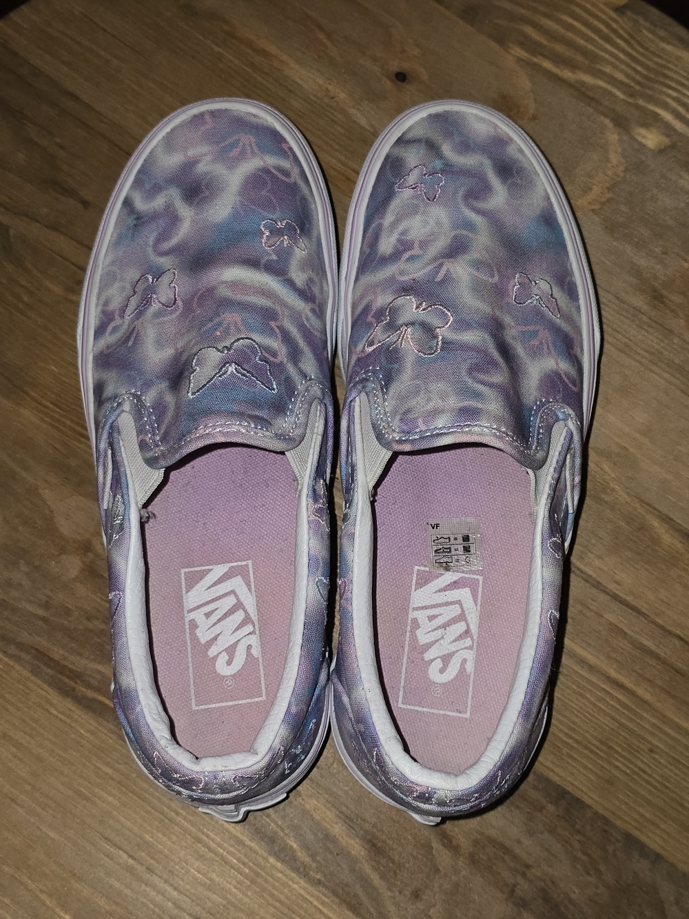 VANS Classic Slip-On Stackform Butterfly Dreams Platform Sneakers M5.5 W7 - Picture 6 of 8